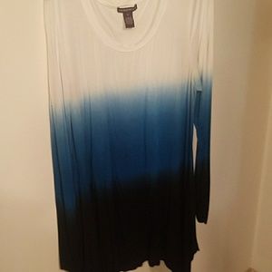Beautiful ombre tunic in blues size XL